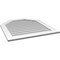 Ekena Millwork Octagonal Top Surface Mount PVC Gable Vent w/ 3-1/2"W x 1"P Standard Frame, 34"W x 38"H GVPOT34X3801SN - alternate 3